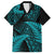 New Zealand Rugby Pacific Personalised Hawaiian Shirt All Turquoise Maori Pasifika Fern Pattern