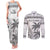Custom Fiji Rugby Couples Matching Tank Maxi Dress and Long Sleeve Button Shirt Polynesian Fijian Masi Palm Tree