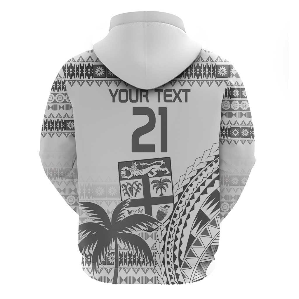 Custom Fiji Rugby Hoodie Polynesian Fijian Masi Palm Tree LT9 - Polynesian Pride