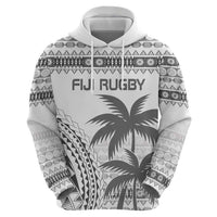 Custom Fiji Rugby Hoodie Polynesian Fijian Masi Palm Tree LT9 - Polynesian Pride