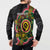Vanuatu Personalised Button Sweatshirt Aboriginal Dot Paitnting - Polynesian Pride