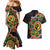 Vanuatu Personalised Couples Matching Mermaid Dress and Hawaiian Shirt Aboriginal Dot Paitnting - Polynesian Pride