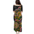 Vanuatu Personalised Family Matching Puletasi and Hawaiian Shirt Aboriginal Dot Paitnting - Polynesian Pride