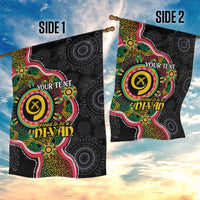 Vanuatu Personalised Garden Flag Aboriginal Dot Paitnting - Polynesian Pride