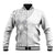 Lotu Tamaiti White Sunday Baseball Jacket Pacific Plumeria Flowers - White Version