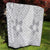 Lotu Tamaiti White Sunday Quilt Pacific Plumeria Flowers - White Version