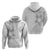 Lotu Tamaiti White Sunday Zip Hoodie Pacific Plumeria Flowers - White Version