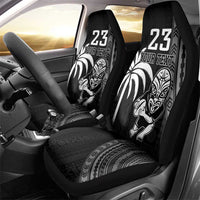 Custom Fiji New Zealand Rugby Car Seat Cover Make History Together