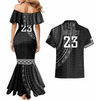 Custom Fiji New Zealand Rugby Couples Matching Mermaid Dress and Hawaiian Shirt Make History Together