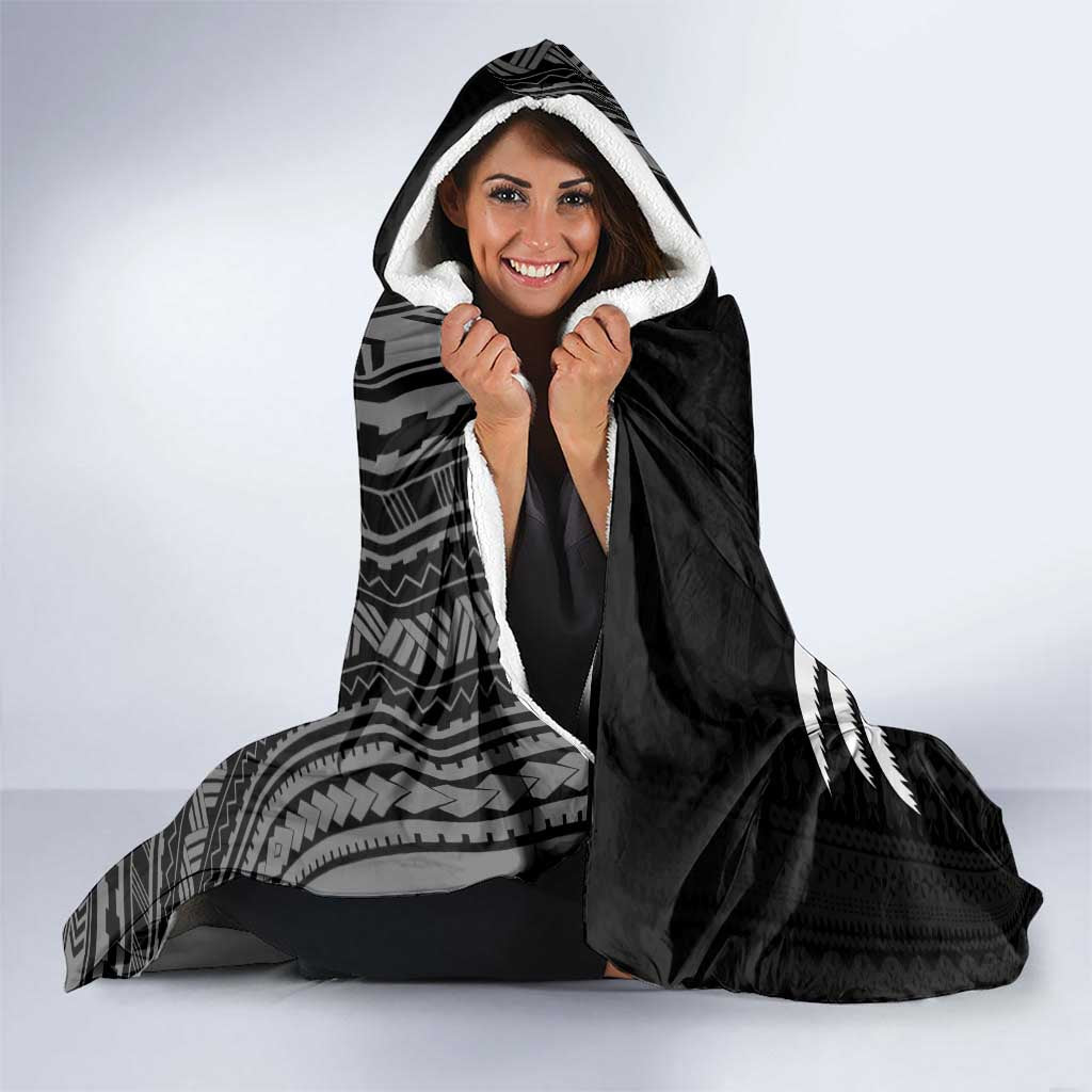 Custom Fiji New Zealand Rugby Hooded Blanket Make History Together