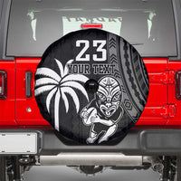 Custom Fiji New Zealand Rugby Spare Tire Cover Make History Together