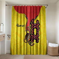 Personalised Papua New Guinea Oro Necklace Bathroom Set Gold Melanesia Traditional Pattern