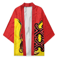 Personalised Papua New Guinea Oro Necklace Kimono Gold Melanesia Traditional Pattern