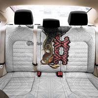 Personalised Papua New Guinea Oro Necklace Back Car Seat Cover Black Melanesia Traditional Pattern