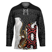 Personalised Papua New Guinea Oro Necklace Hockey Jersey Black Melanesia Traditional Pattern