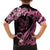 Polynesian Floral Butterfly Family Matching Summer Maxi Dress and Hawaiian Shirt Breast Cancer Pink Ribbon LT9 - Polynesian Pride
