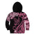 Polynesian Floral Butterfly Kid Hoodie Breast Cancer Pink Ribbon LT9 - Polynesian Pride