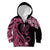 Polynesian Floral Butterfly Kid Hoodie Breast Cancer Pink Ribbon LT9 Zip Hoodie Pink - Polynesian Pride