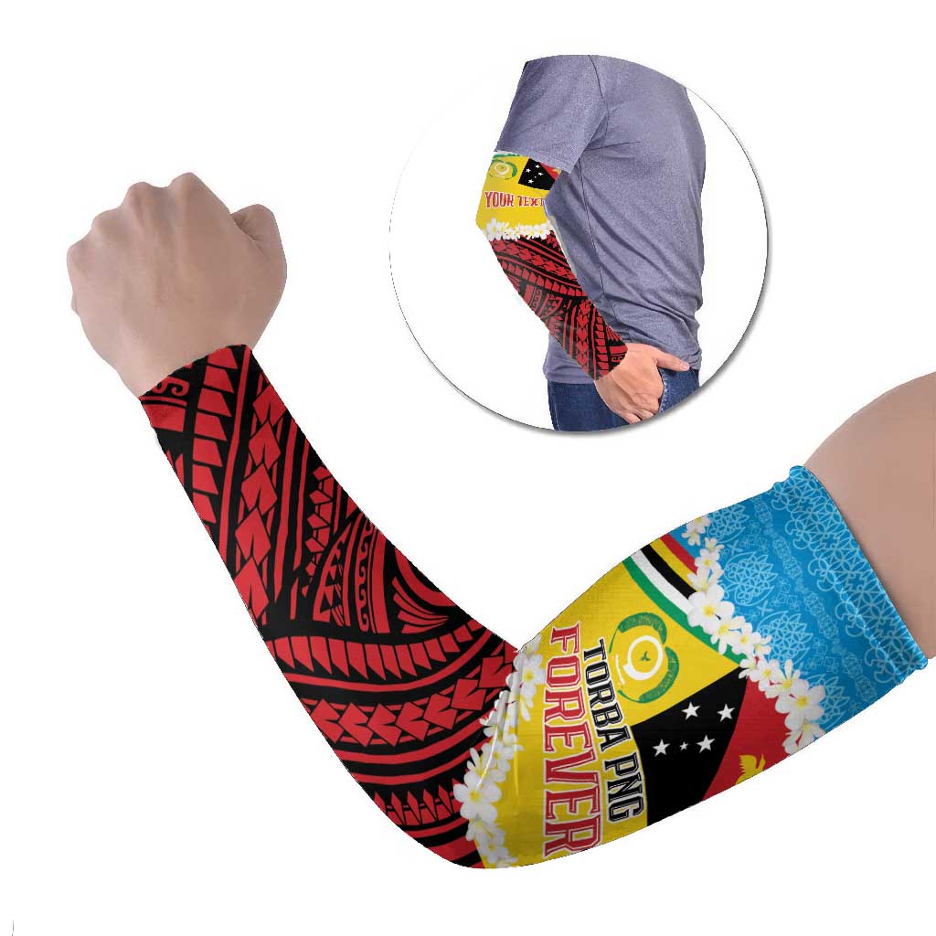 Personalised Torba PNG Forever Arm Sleeves Polynesian Sand Art - Polynesian Pride