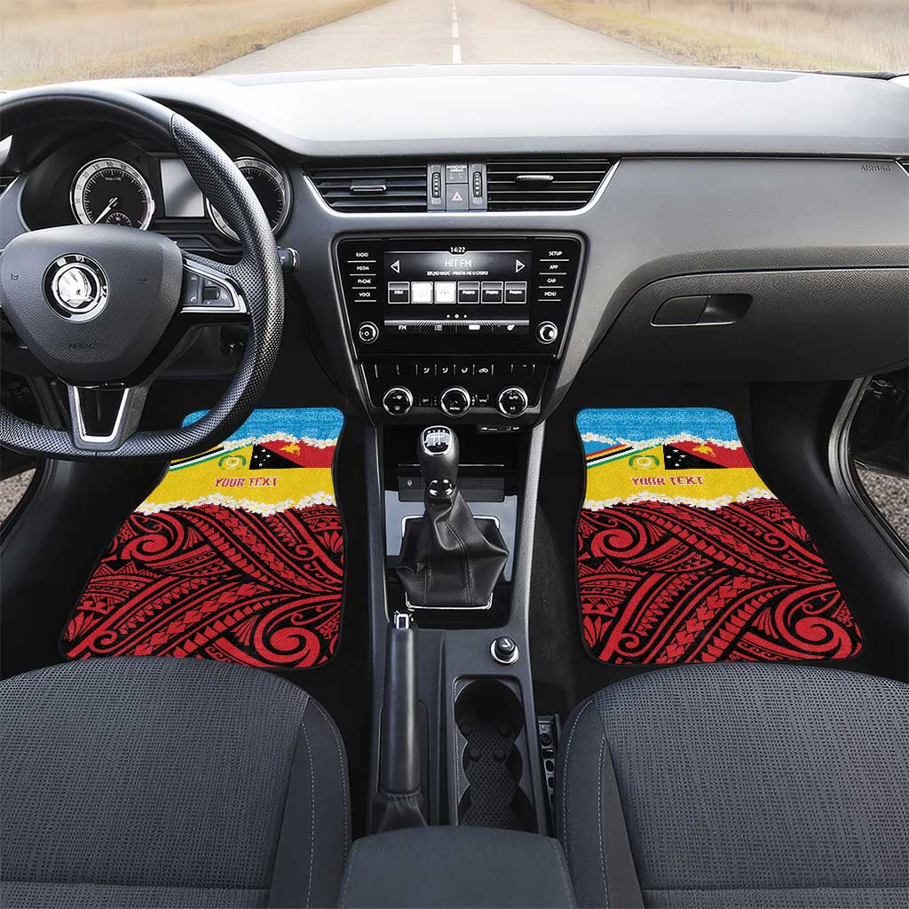 Personalised Torba PNG Forever Car Mats Polynesian Sand Art - Polynesian Pride
