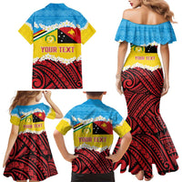 Personalised Torba PNG Forever Family Matching Mermaid Dress and Hawaiian Shirt Polynesian Sand Art - Polynesian Pride