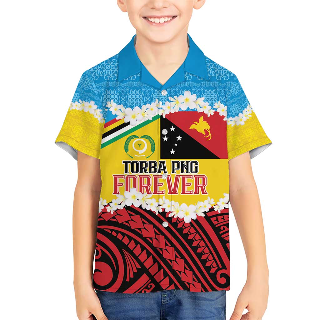 Personalised Torba PNG Forever Family Matching Short Sleeve Bodycon Dress and Hawaiian Shirt Polynesian Sand Art - Polynesian Pride