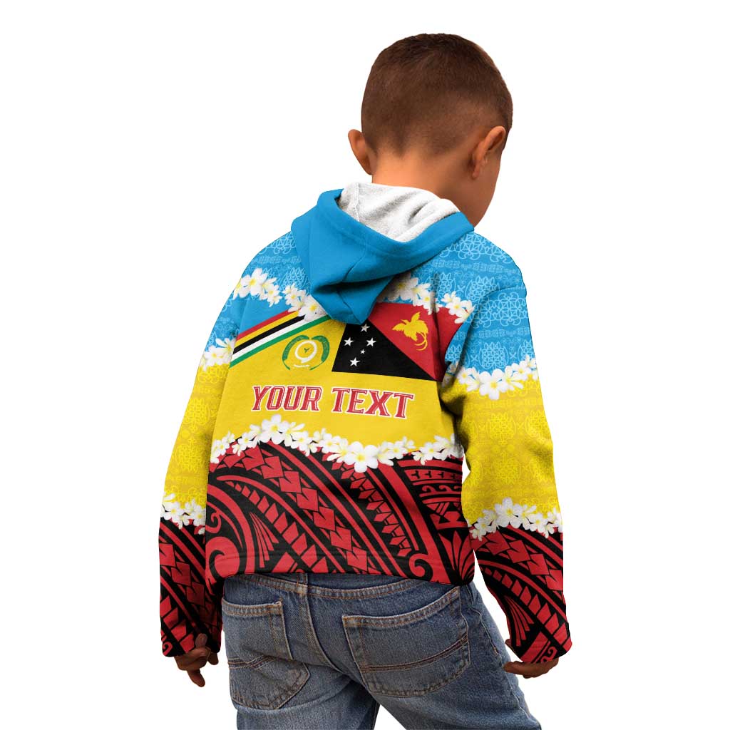 Personalised Torba PNG Forever Kid Hoodie Polynesian Sand Art - Polynesian Pride