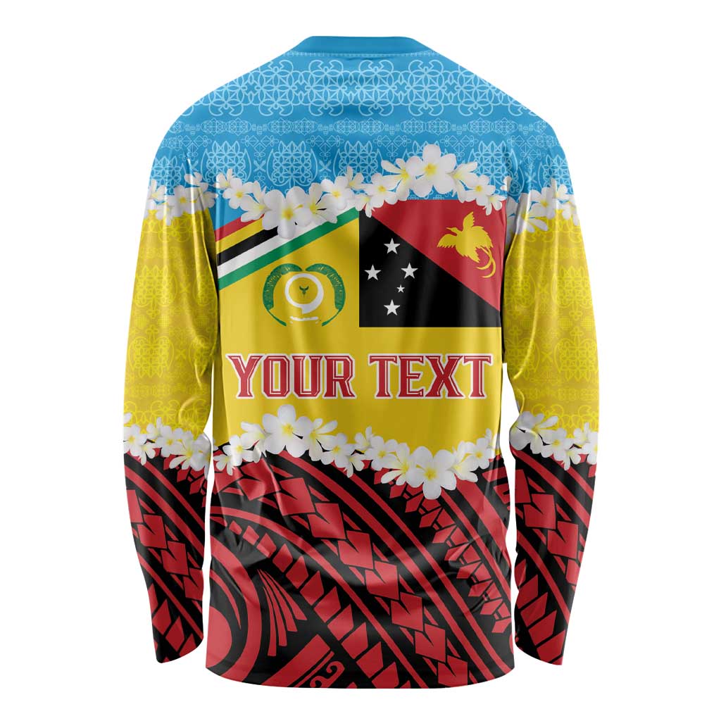 Personalised Torba PNG Forever Long Sleeve Shirt Polynesian Sand Art - Polynesian Pride