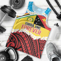 Personalised Torba PNG Forever Men Tank Top Polynesian Sand Art - Polynesian Pride