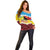 Personalised Torba PNG Forever Off Shoulder Sweater Polynesian Sand Art - Polynesian Pride