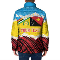 Personalised Torba PNG Forever Padded Jacket Polynesian Sand Art - Polynesian Pride