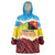 Personalised Torba PNG Forever Wearable Blanket Hoodie Polynesian Sand Art - Polynesian Pride