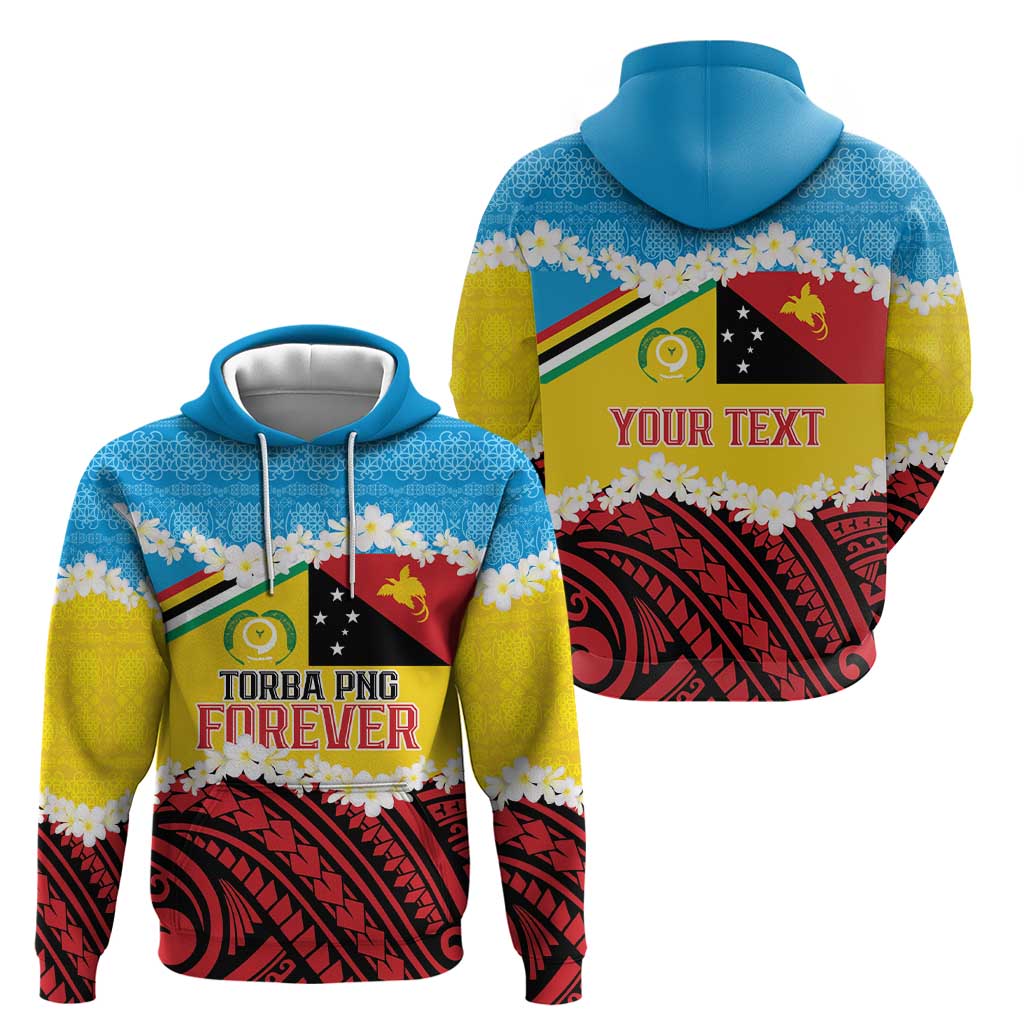 Personalised Torba PNG Forever Zip Hoodie Polynesian Sand Art - Polynesian Pride