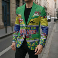 Personalised Malampa Fiji Forever Blazer Tagimoucia Polynesian Sand Drawing - Polynesian Pride