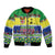 Personalised Malampa Fiji Forever Bomber Jacket Tagimoucia Polynesian Sand Drawing - Polynesian Pride