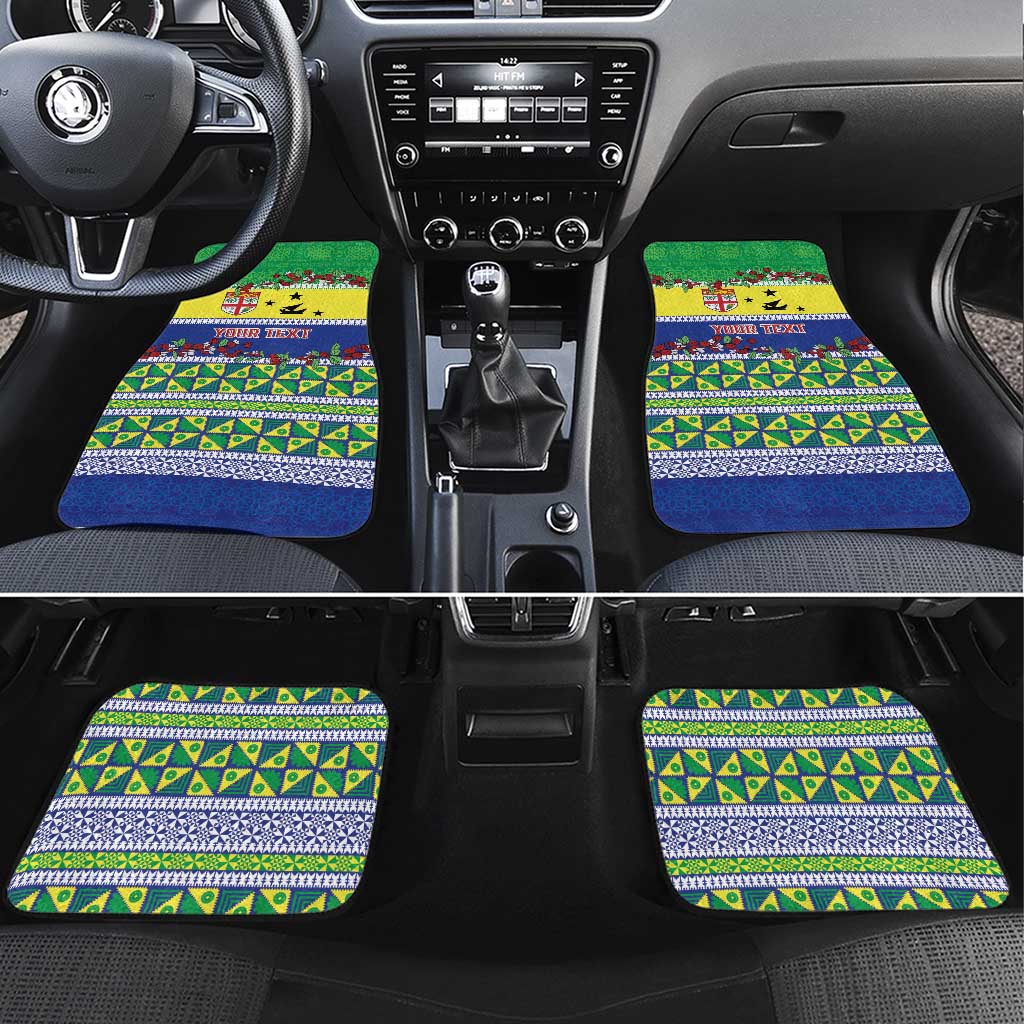 Personalised Malampa Fiji Forever Car Mats Tagimoucia Polynesian Sand Drawing - Polynesian Pride