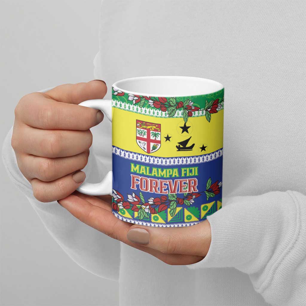 Personalised Malampa Fiji Forever Ceramic Mug Tagimoucia Polynesian Sand Drawing - Polynesian Pride