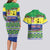 Personalised Malampa Fiji Forever Couples Matching Long Sleeve Bodycon Dress and Hawaiian Shirt Tagimoucia Polynesian Sand Drawing - Polynesian Pride