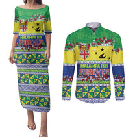 Personalised Malampa Fiji Forever Couples Matching Puletasi and Long Sleeve Button Shirt Tagimoucia Polynesian Sand Drawing - Polynesian Pride