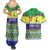 Personalised Malampa Fiji Forever Couples Matching Summer Maxi Dress and Hawaiian Shirt Tagimoucia Polynesian Sand Drawing - Polynesian Pride