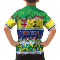 Personalised Malampa Fiji Forever Family Matching Off Shoulder Maxi Dress and Hawaiian Shirt Tagimoucia Polynesian Sand Drawing - Polynesian Pride