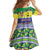 Personalised Malampa Fiji Forever Kid Short Sleeve Dress Tagimoucia Polynesian Sand Drawing - Polynesian Pride