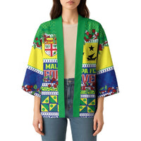 Personalised Malampa Fiji Forever Kimono Tagimoucia Polynesian Sand Drawing - Polynesian Pride