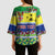 Personalised Malampa Fiji Forever Kimono Sleeve Blouse Tagimoucia Polynesian Sand Drawing - Polynesian Pride