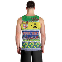 Personalised Malampa Fiji Forever Men Tank Top Tagimoucia Polynesian Sand Drawing - Polynesian Pride