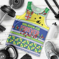 Personalised Malampa Fiji Forever Men Tank Top Tagimoucia Polynesian Sand Drawing - Polynesian Pride