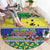 Malampa Fiji Forever Round Carpet Tagimoucia Polynesian Sand Drawing - Polynesian Pride