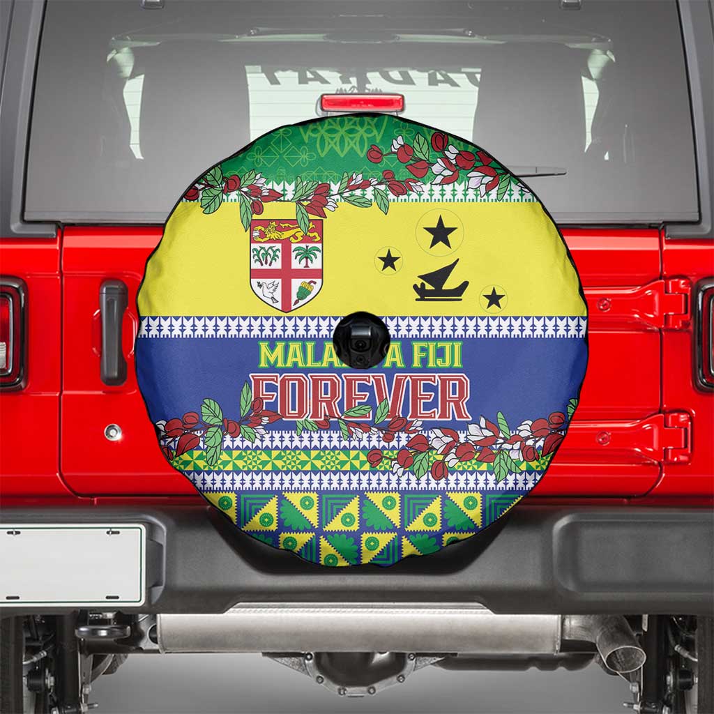 Malampa Fiji Forever Spare Tire Cover Tagimoucia Polynesian Sand Drawing - Polynesian Pride
