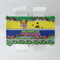 Malampa Fiji Forever Tablecloth Tagimoucia Polynesian Sand Drawing - Polynesian Pride