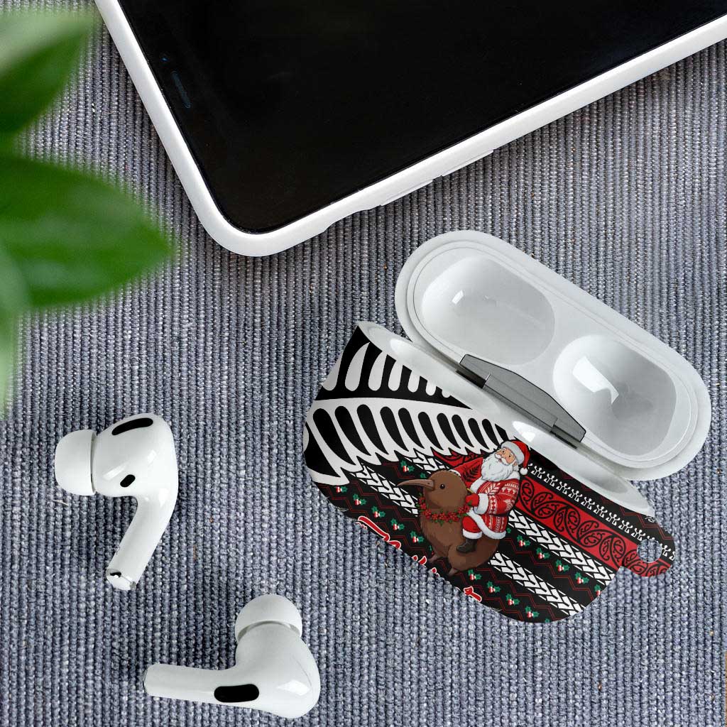 New Zealand Kiwi Santa Christmas AirPods Case He Wairua Kirihimete - Polynesian Pride